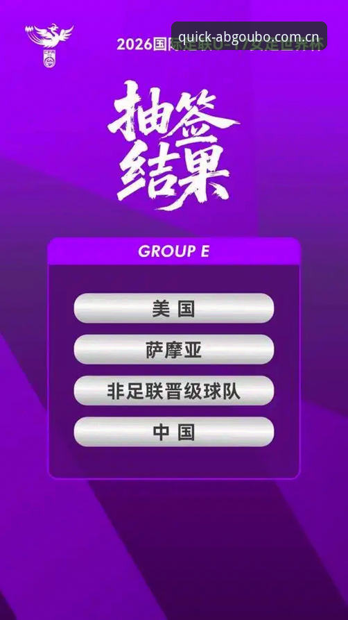 欧博ABG优惠活动最新版 U17世界杯抽签结果揭晓,中国男女足迎战强敌最新动态
